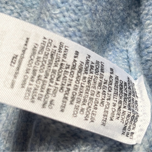 French Connection M marled Blue Sweater - Picture 4 of 6